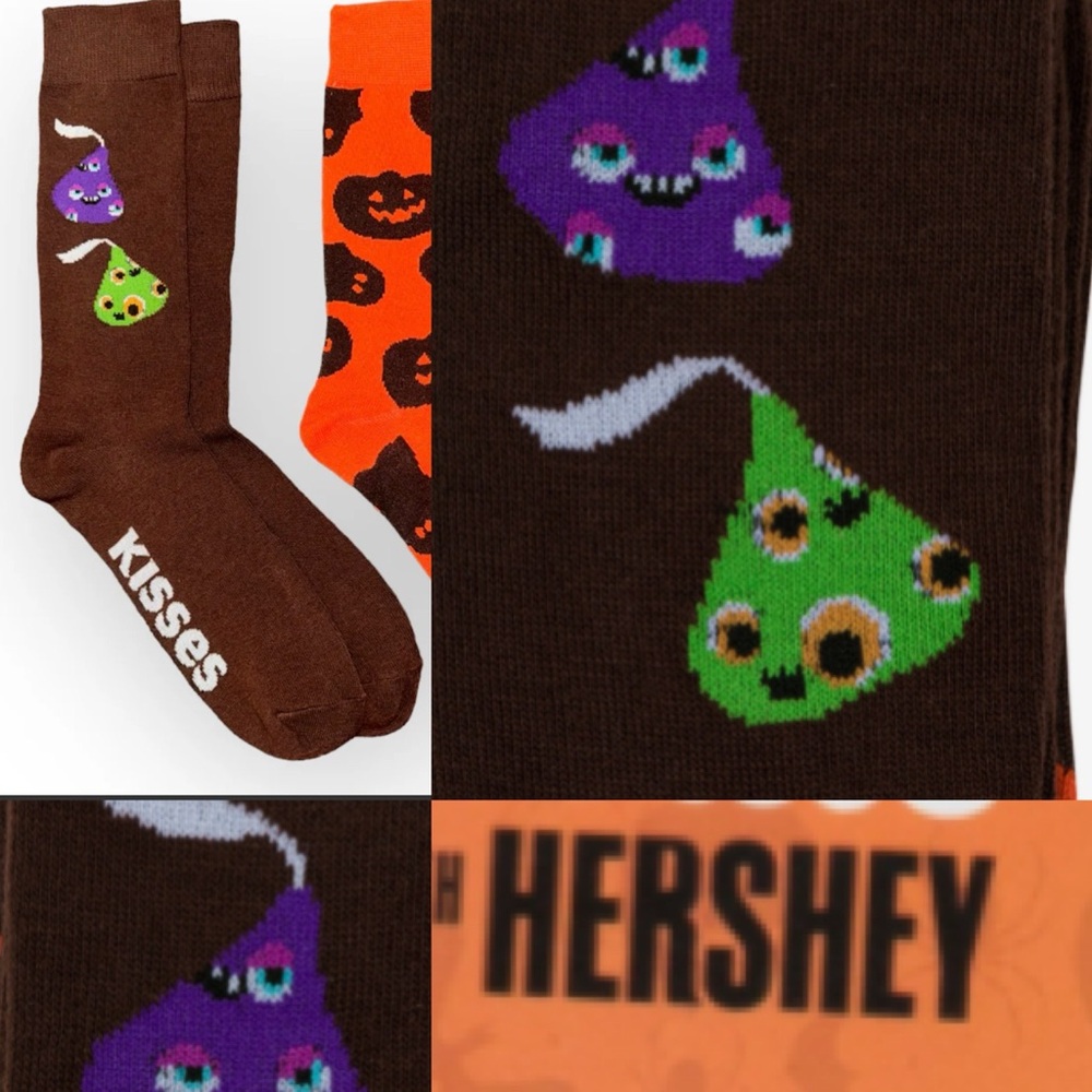 Hershey's Kisses Halloween socks🎃👻💀